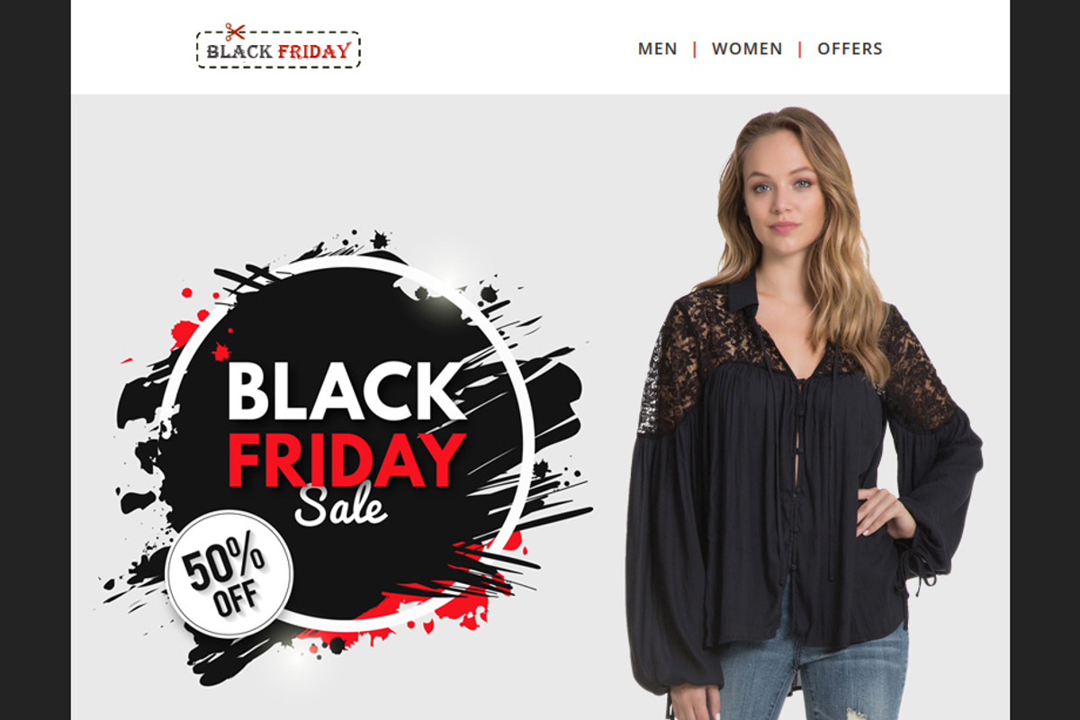 Black Friday - Email Template, an Email Template by FourDinos (Photo 2 of 3)