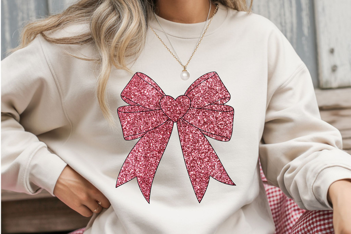 Plaid & Glitter Bow Clipart Bundle, a Graphic by iloveTemplate (Photo 3 of 6)