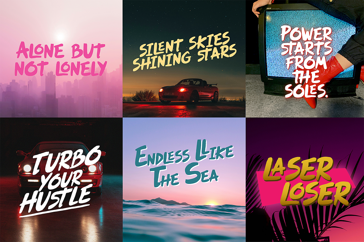 Ghazel Urban Brush Font, a Script Font by Haps Space (Photo 4 of 12)