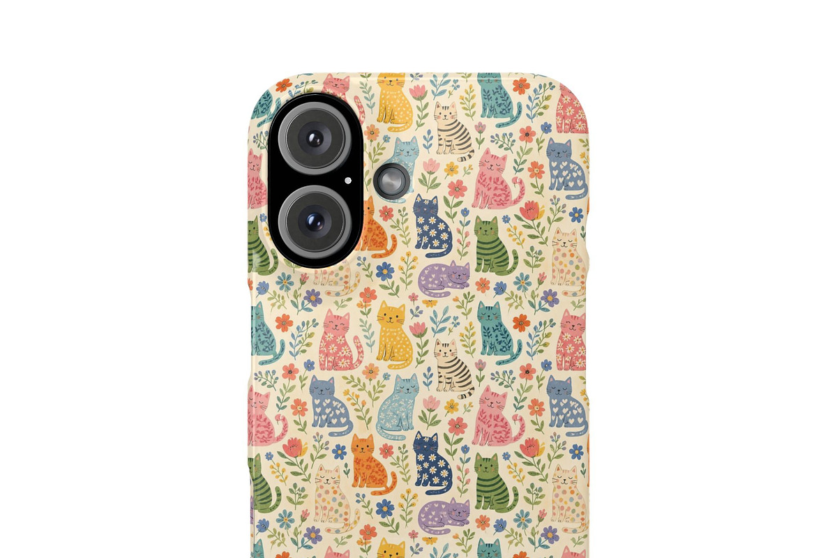 Colorful Cats Seamless Pattern, a Pattern Graphic by elfy creative (Photo 7 of 8)