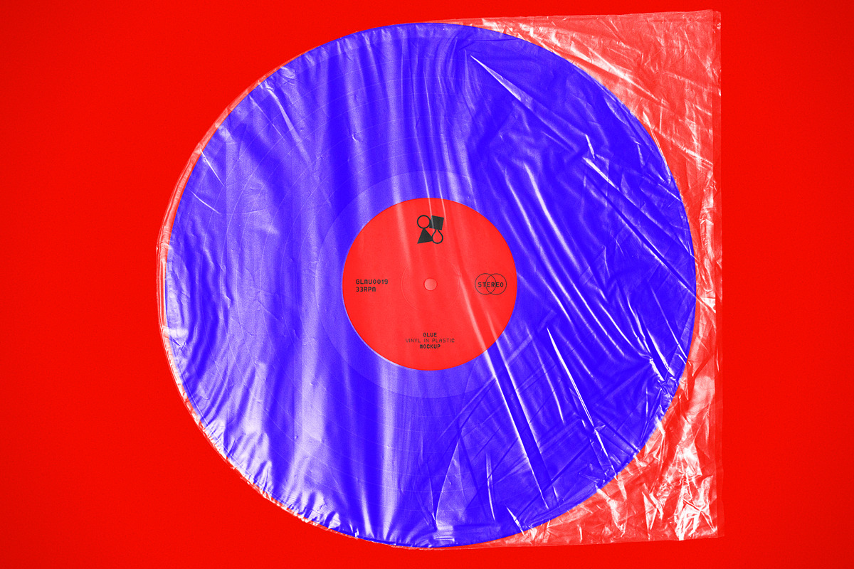Vinyl in Plastic Mockup, a Packaging Mockup by Glue Lab (Photo 3 of 4)