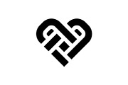 Love Heart Lines Logo, a Branding & Logo Template by Buqancreative (Thumbnail 1 of 4)