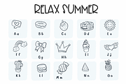 Relax Summer| Symbols Fonts, a Symbol Font by Sirinart (Thumbnail 4 of 12)