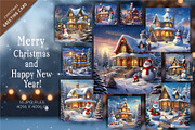 Christmas snowy house. Clipart., a Decorative Illustration by KENO Mascots (Thumbnail 1 of 4)