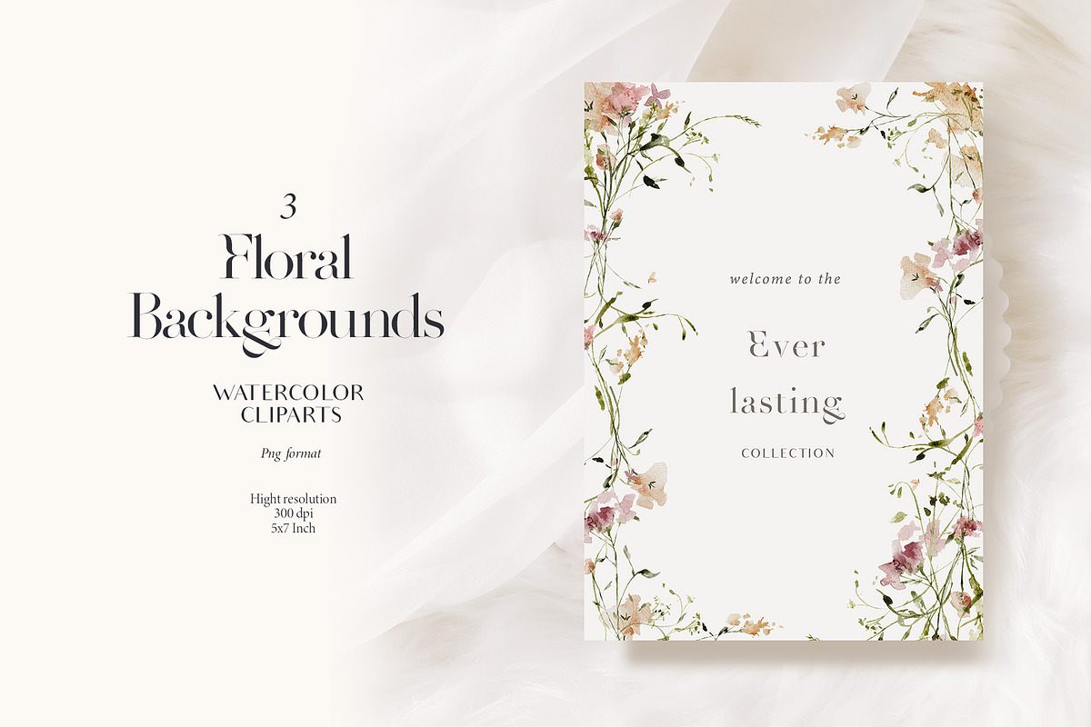 Subtle delicate peach & pink flowers, a Decorative Illustration by Grace Noboa Illustrations (Photo 2 of 10)