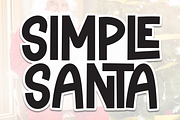 Simple Santa | Script Font, a Script Font by Scratchones (Thumbnail 1 of 9)
