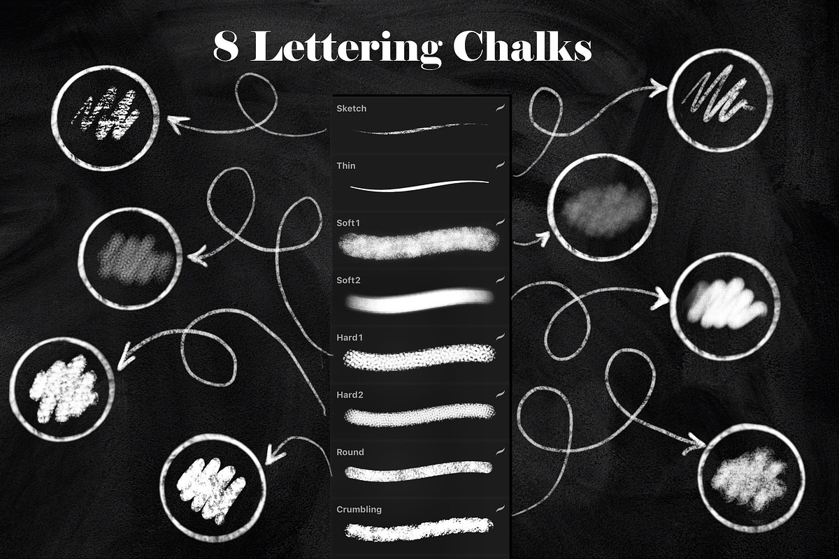 Realistic Chalk Drawings & Lettering preview 2