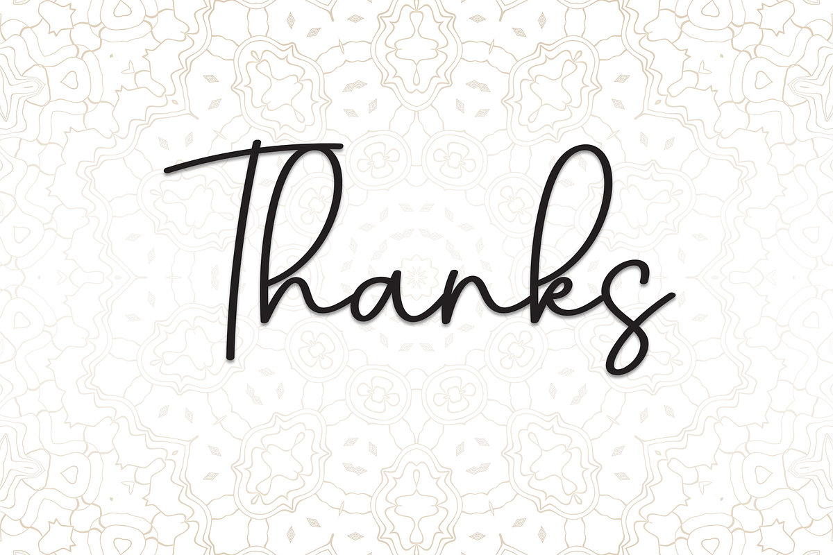 Mandala | Script Font, a Handwritten Font by Scratchones (Photo 9 of 9)
