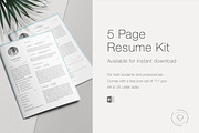Resume Template for MS Word, 5 Pages, a Resume Template by Leo Resume (Thumbnail 5 of 5)