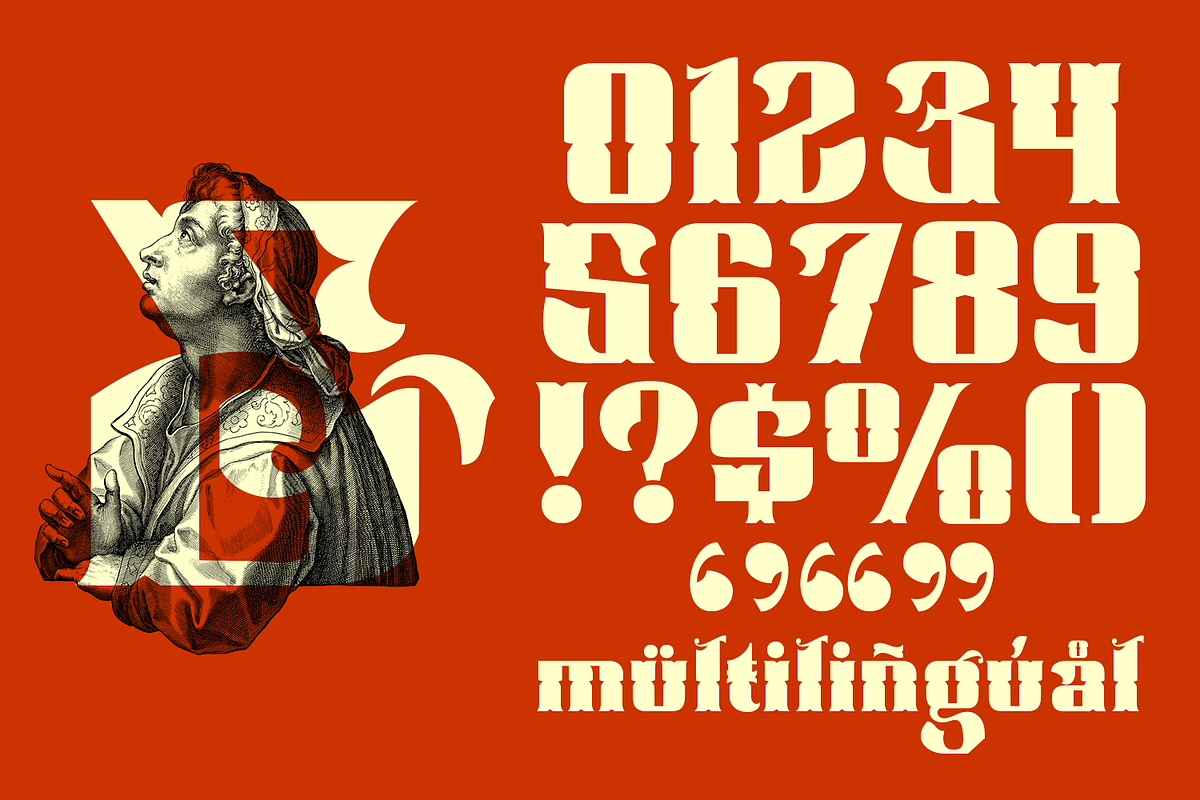 Cleffordy Traditional Serif, a Blackletter Font by TypeClassHeroes (Photo 7 of 16)