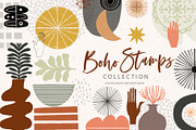 Boho Stamps for Procreate & PS, a Brush Add-On by Sweet Fig (Thumbnail 1 of 9)