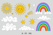 The 90s. Cliparts, cards, patterns, an Object Illustration by Valeria Soloveva (Thumbnail 4 of 23)