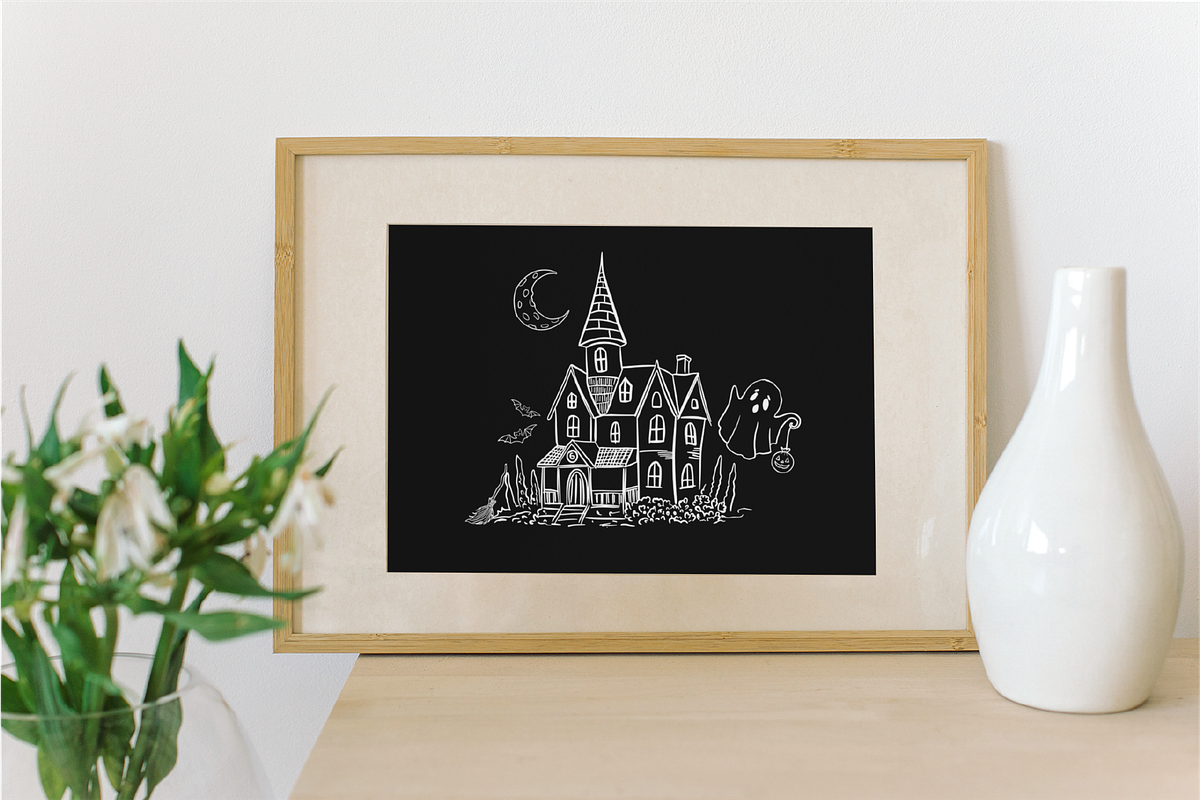 Whims Halloween Line Art, a Decorative Illustration by HunEyy (Photo 7 of 8)