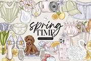 Springtime Clipart Bundle, an Illustration by TWG Designs (Thumbnail 1 of 2)