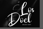 Los Doel Brush Script Font, a Script Font by Giant Design (Thumbnail 1 of 10)