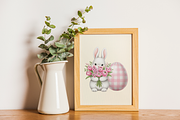 Pink Easter Gingham Ceramic Clipart, an Object Illustration by KennedyStudio (Thumbnail 4 of 5)