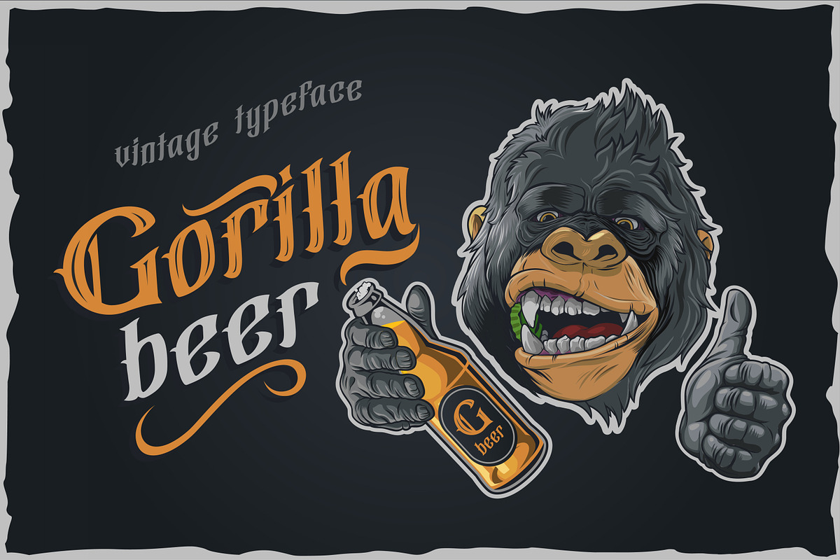 10 Vintage Font Families Bundle, a Font by Fractal fonts & graphics (Photo 14 of 31)