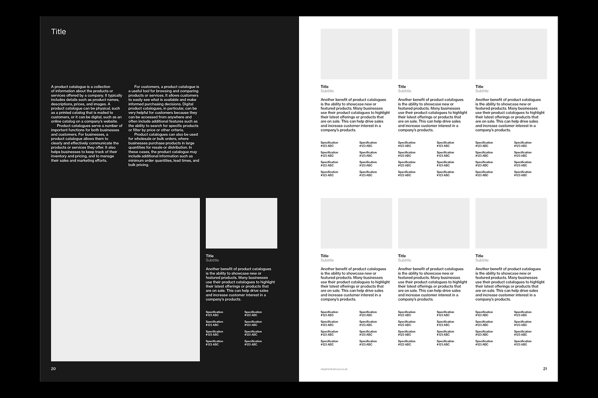 Catalogue Template A4 for InDesign, a Brochure Template by Stephen Kelman (Photo 5 of 10)
