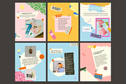 Pinelope Playful Instagram Templates, a Social Media Template by rainbojelia (Thumbnail 2 of 18)