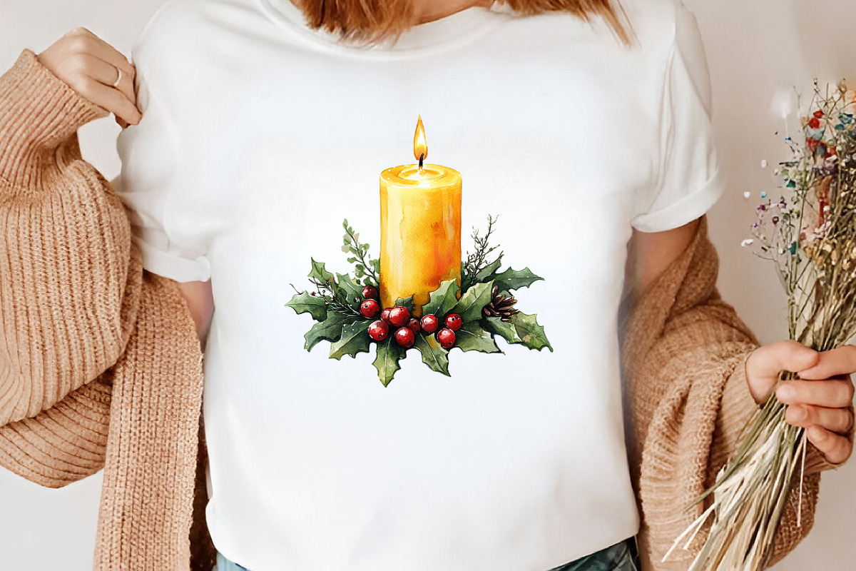 Watercolor Christmas Men's Birthday, an Illustration by Canvas Craft (Photo 6 of 8)