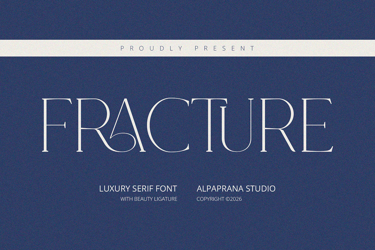 Fracture - Serif Font, a Serif Font by Alpaprana (Photo 1 of 10)