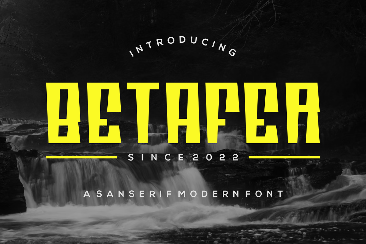 Betafer Font, a Sans Serif Font by albert_kalingga (Photo 1 of 4)