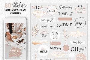 Boho Instagram Template Bundle