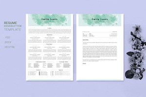 Water Color CV-Resume Tempalate *C