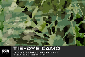 Tie-Dye Camo, a Pattern Graphic by Digital Art Creations