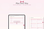 Pink Daily Planner | Hyperlinked, a Poster Template by HeavensStar (Thumbnail 10 of 12)