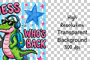 Back Again Gator PNG, School Png, an Object Illustration by Clipart Bloom (Thumbnail 2 of 3)