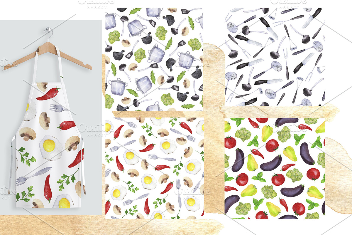 Kitchen collection, a Food Illustration by Watercolor & sketches (Photo 6 of 7)