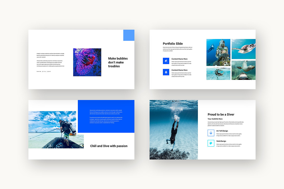 Gyu : Dive Travel Powerpoint preview 3