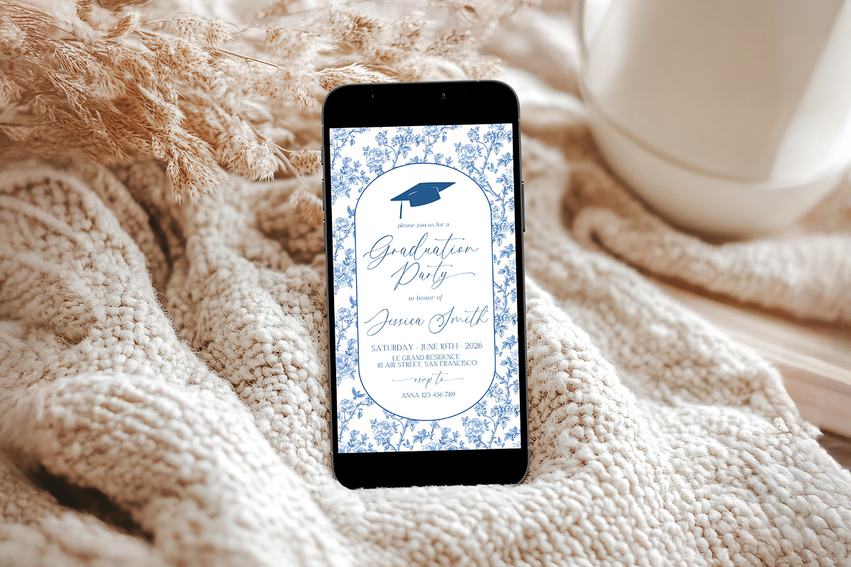 Vintage College Text Message Evite, an Invitation Template by Digital_Mind (Photo 3 of 3)