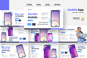 Mobile App - Google Slides Template, a Presentation Template by Iqsiart Studio (Thumbnail 1 of 3)