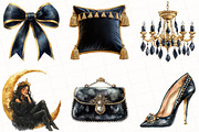 Watercolor Gilded Reverie Clipart, an Illustration by OK Design (Thumbnail 2 of 5)