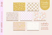 Retro floral patterns & wall art, a Pattern Graphic by Flora Wild Designs (Thumbnail 5 of 5)