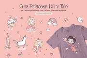 Cute Princess Fairy Tale, an Object Graphic by Apolinarias Art (Thumbnail 2 of 9)