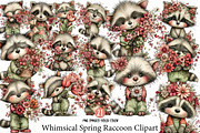 Whimsical Spring Raccoon Clipart, an Illustration by Designworld (Thumbnail 1 of 6)
