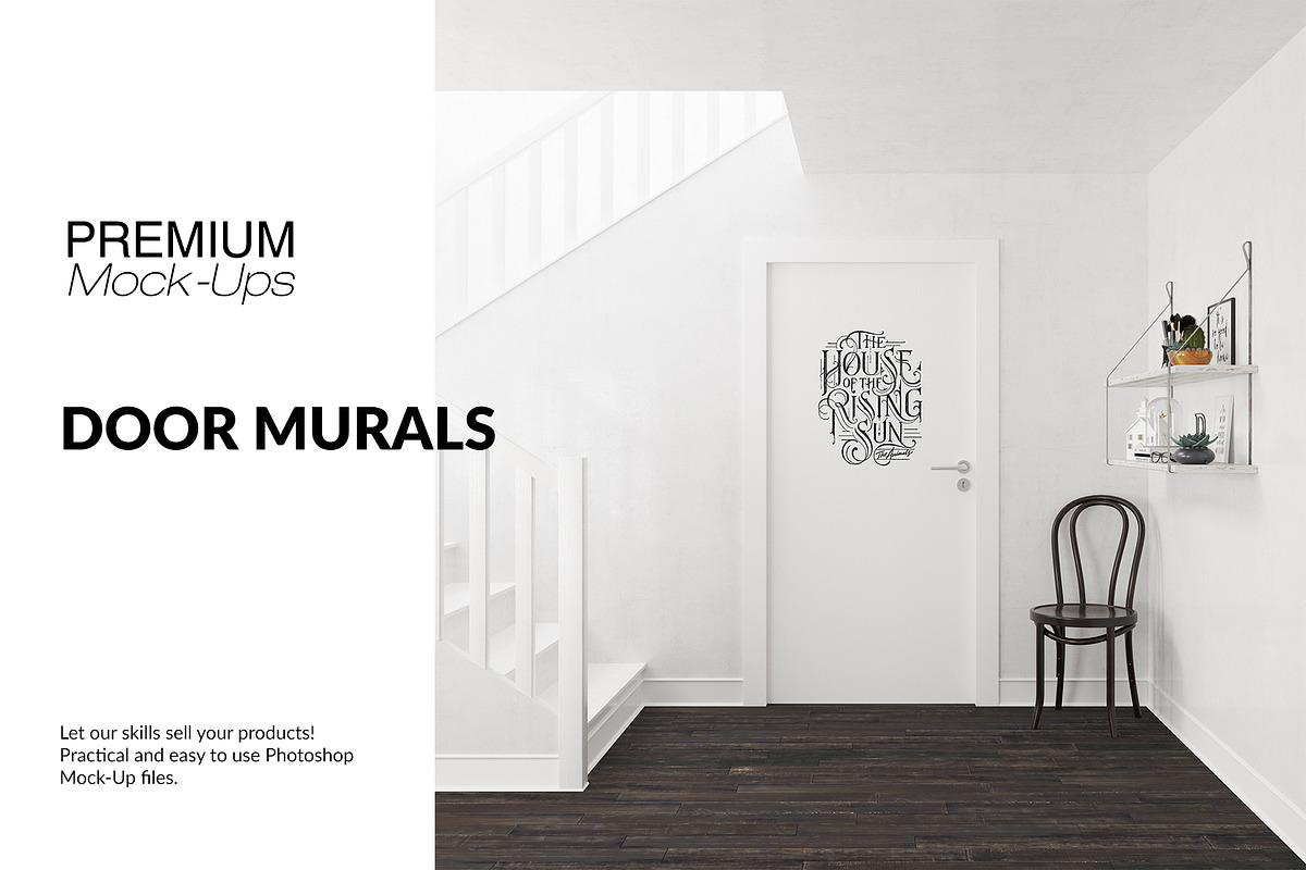 Door Murals Set, a Print Template by mock-ups (Photo 1 of 11)