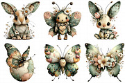 Whimsical Easter Butterfly Clipart, an Illustration by Daily.Designs (Thumbnail 4 of 8)