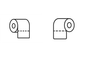 Differences in toilet paper roll, an Object Illustration by ZinetroN