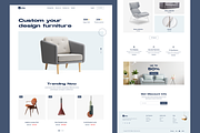 Furniture Landing Page, a Landing Page Template by UiDex (Thumbnail 2 of 4)