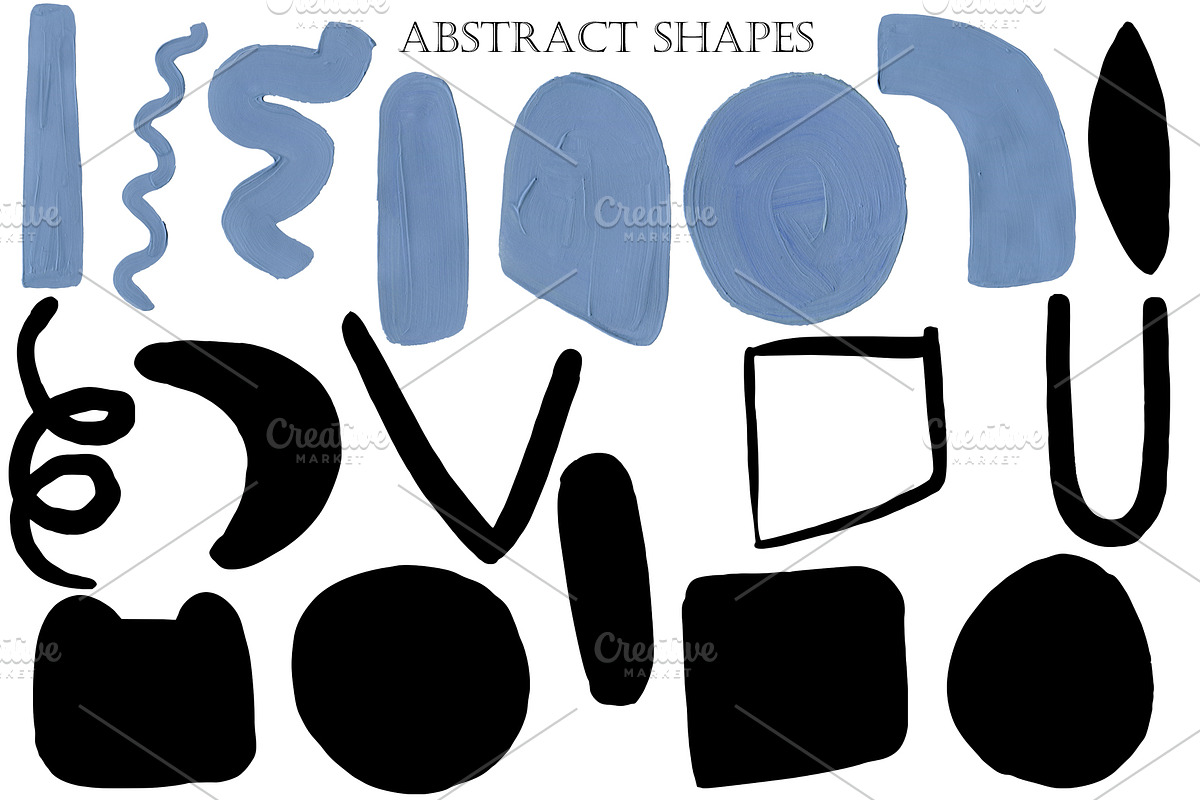 Abstract shapes collection., a Texture Illustration by TaPilipa (Photo 7 of 9)