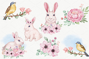 SALE! Fluffy Creatures - Watercolor