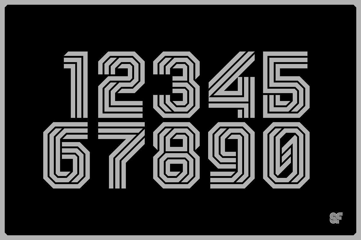BOX | Geometric Display | 6 Fonts, a Sans Serif Font by Superfried Font Shop (Photo 4 of 7)