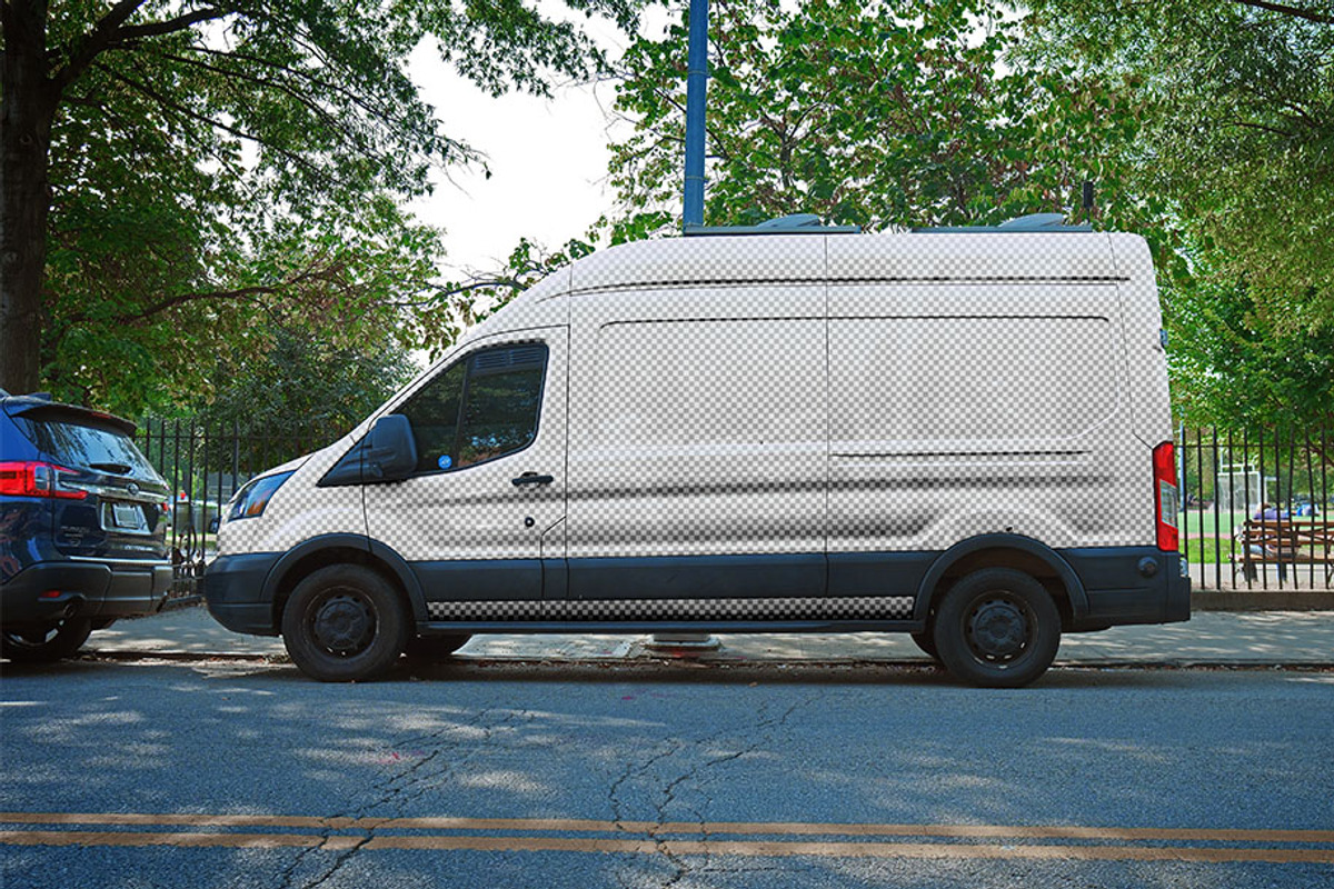 Vehicle Wrap Photoshop Template, an Advertising Mockup by SUH-NY (Photo 4 of 22)