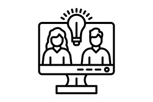 Group Users Line Icon