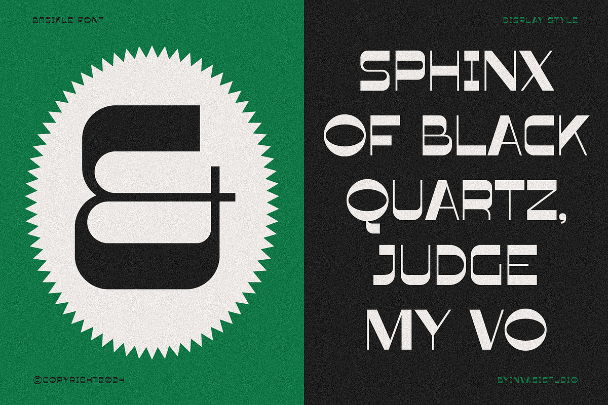Basikle - Retro Reverse Contrast, a Sans Serif Font by Invasi Studio (Photo 4 of 11)