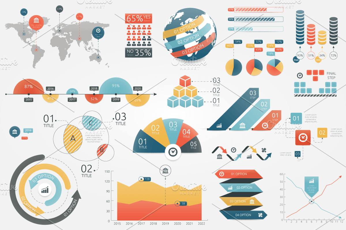 Infographic Elements Bundle, a Presentation Template by Infographic Paradise (Photo 2 of 7)